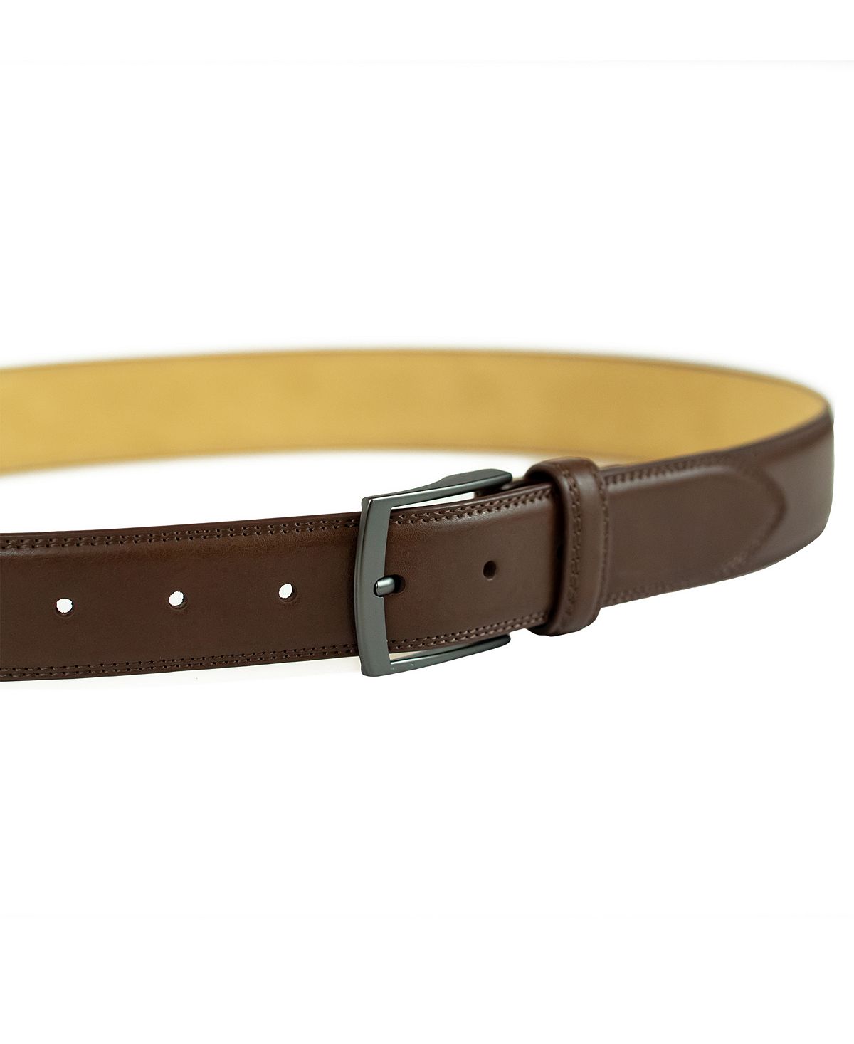 Weatherproof Big And Tall Belt With Single Prong Buckle Brown