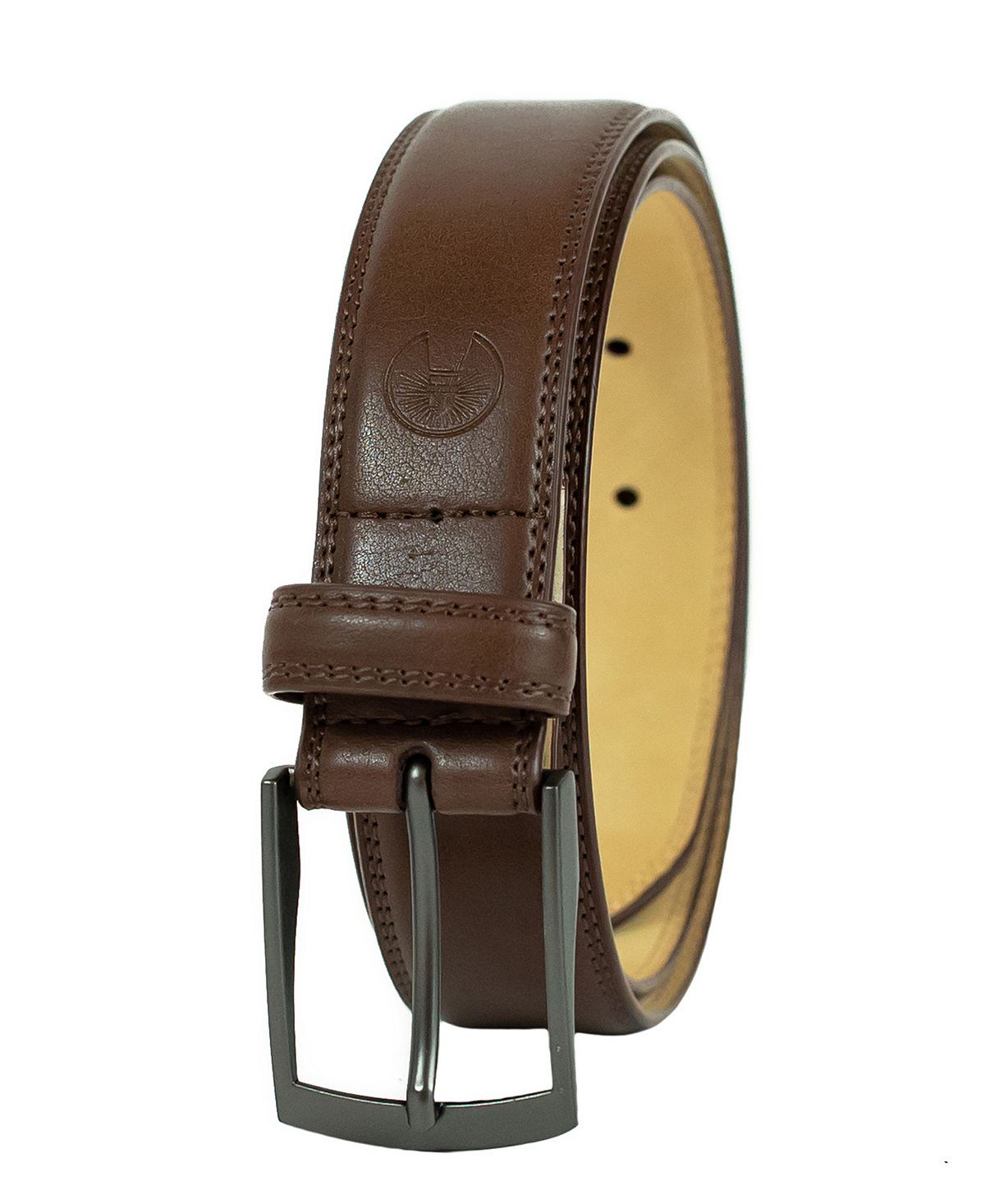 Weatherproof Big And Tall Belt With Single Prong Buckle Brown