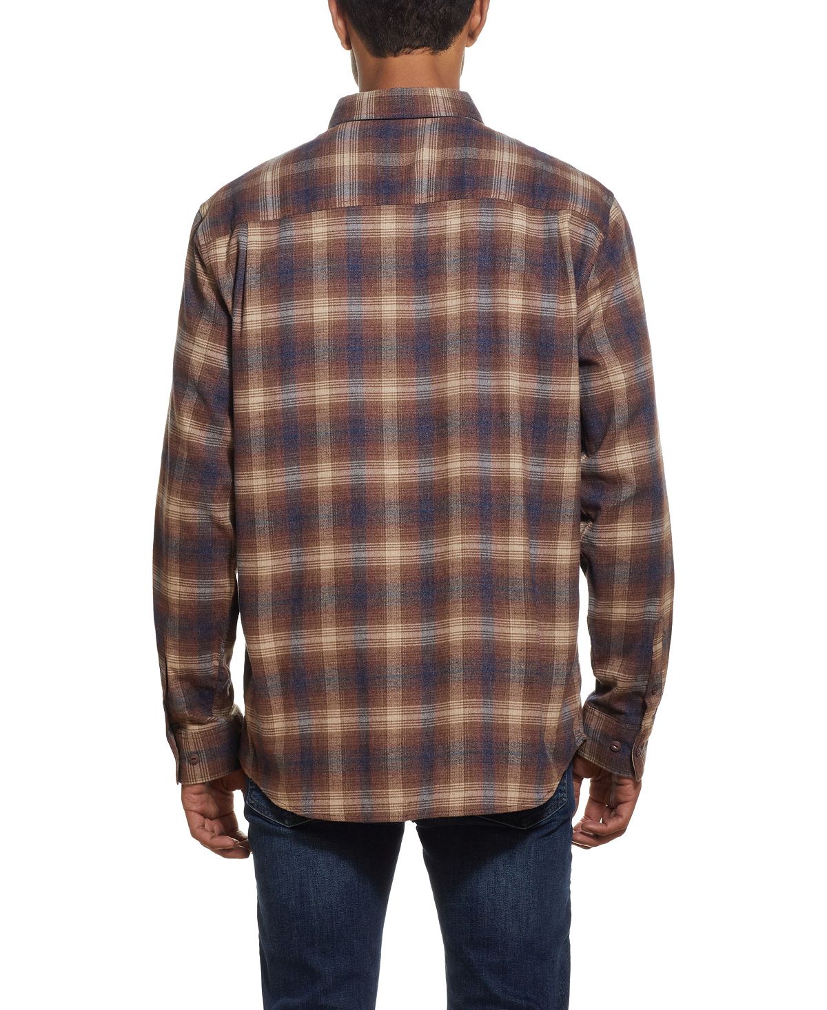 Weatherproof Vintage Antique Plaid Flannel Shirt Nutmeg