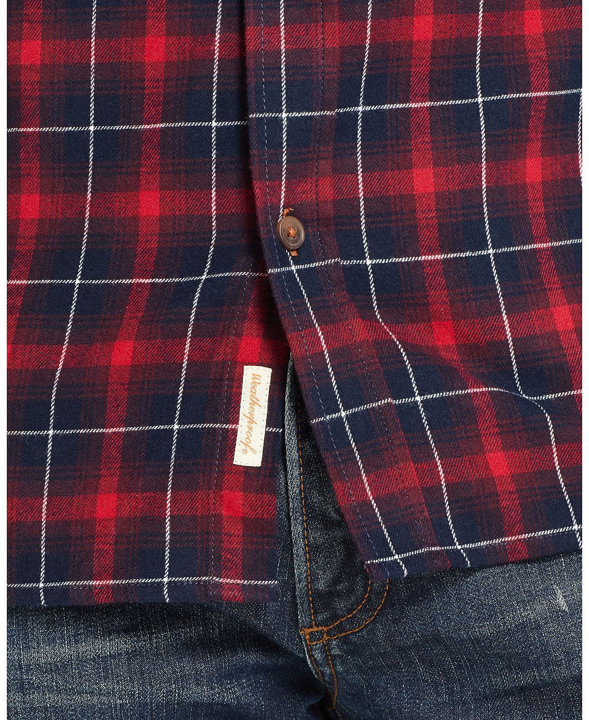 Weatherproof Vintage Brushed Antique Flannel Plaid Shirt Admiral