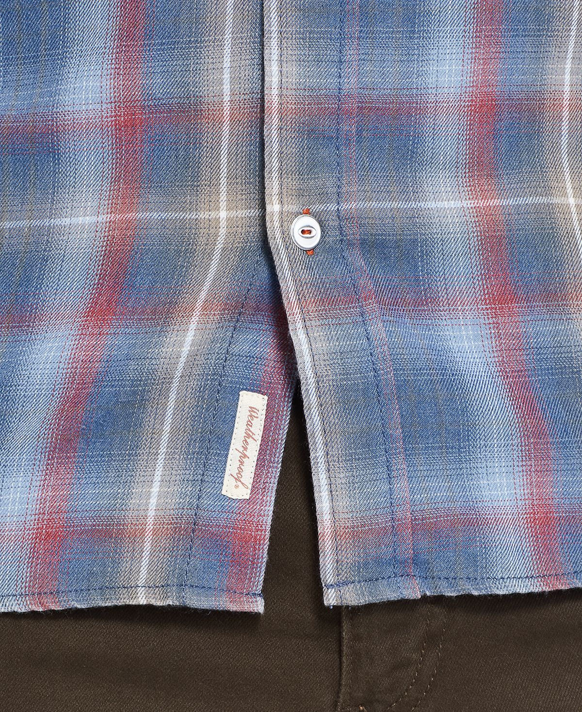 Weatherproof Vintage Button-down Plaid Shirt Sapphire
