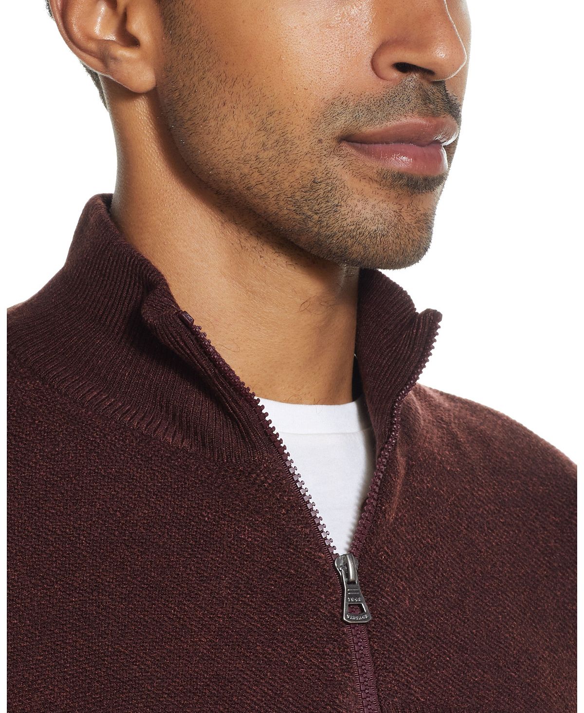 Weatherproof Vintage Soft Touch 1/4 Zip Sweater Oxblood Heather
