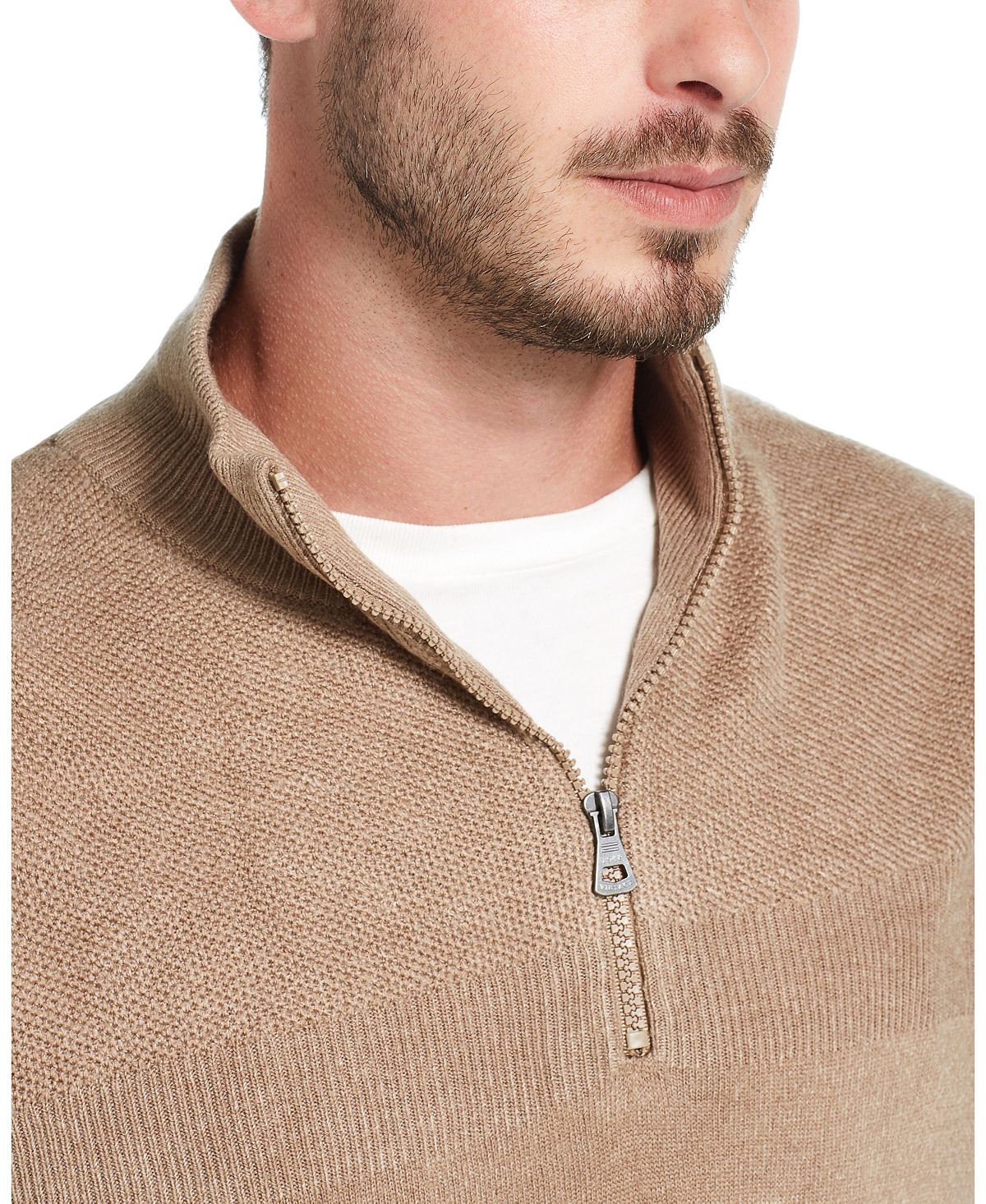 Weatherproof Vintage Soft Touch 1/4 Zip Sweater Sand