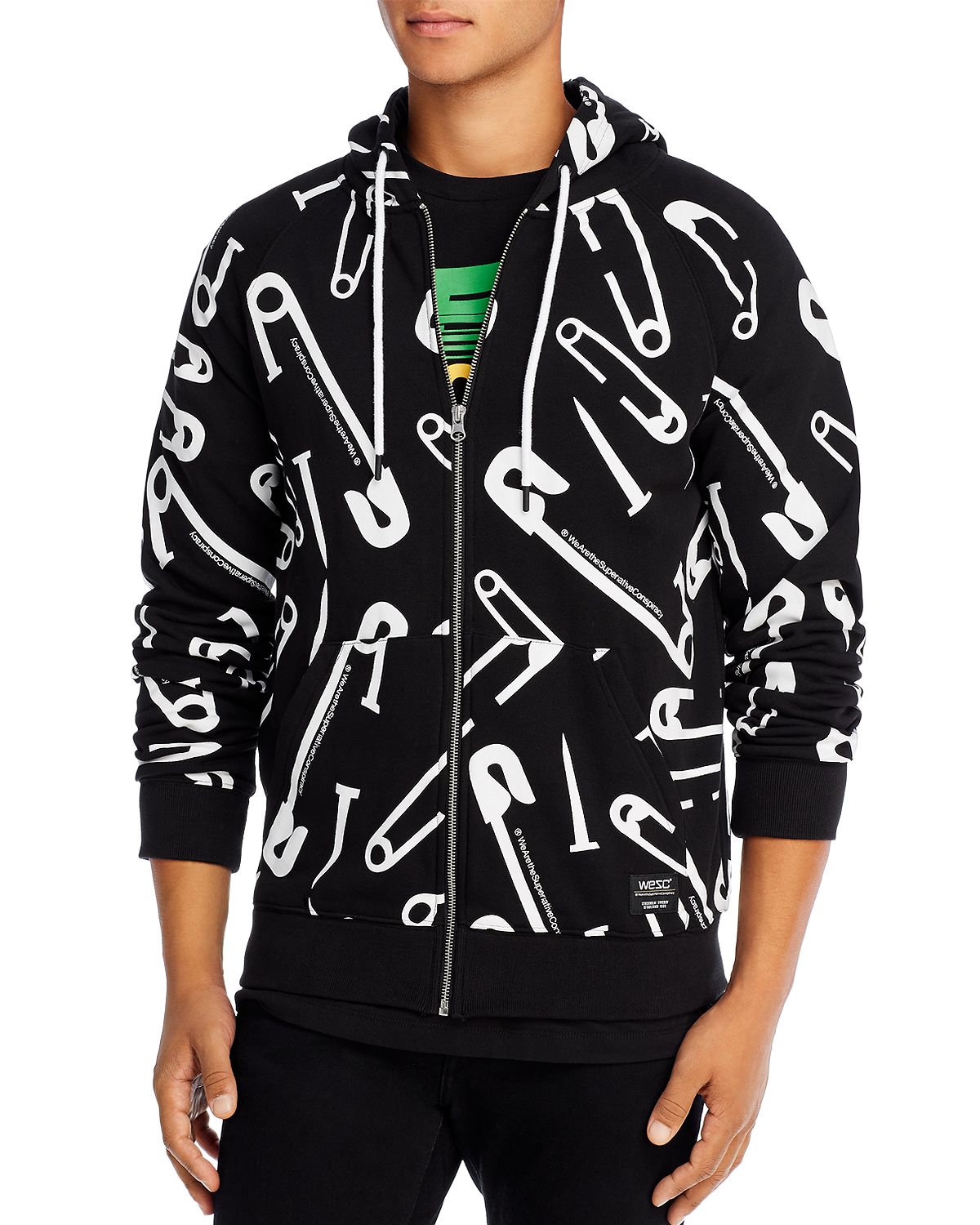 Wesc Madden Graphic Logo Hoodie Black