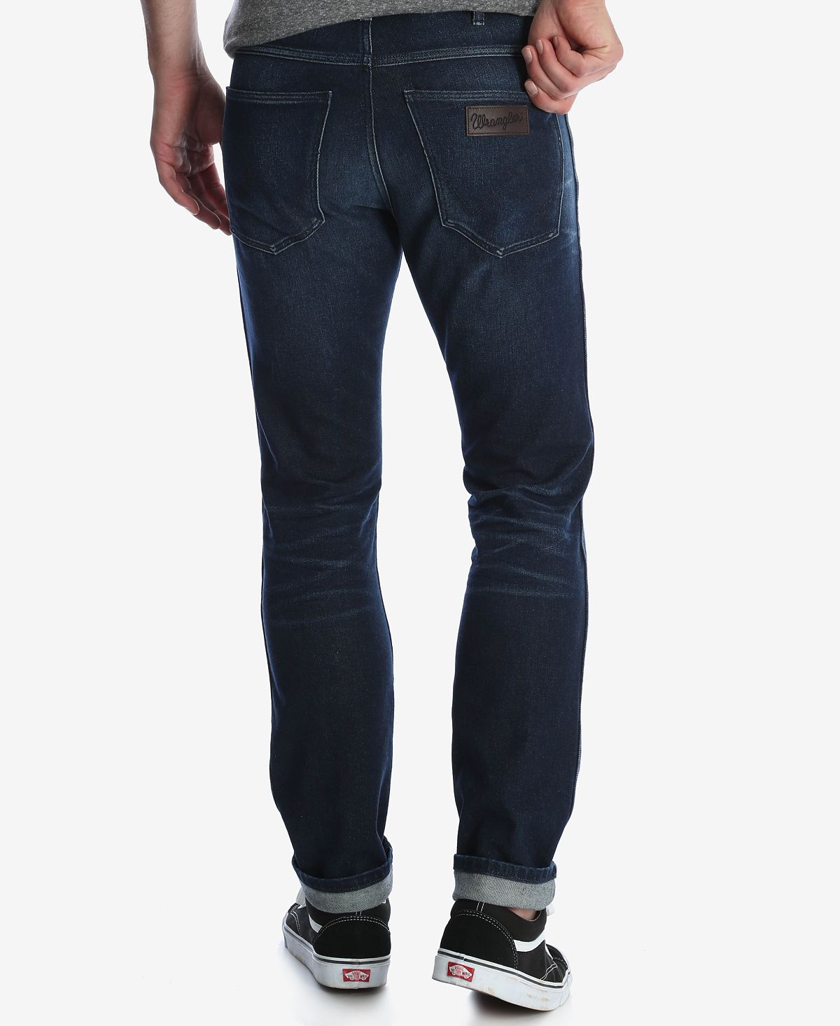 Wrangler Slim Straight Fit Jeans Flip The Blue
