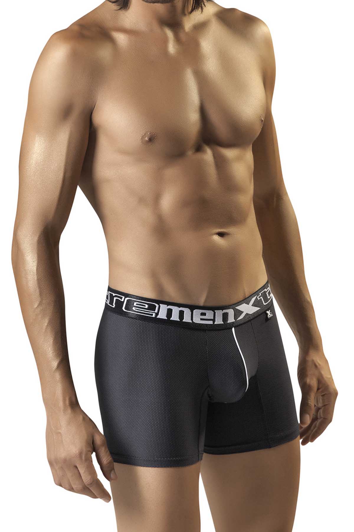 XTREMEN Black/White Dot Microfiber Boxer Brief