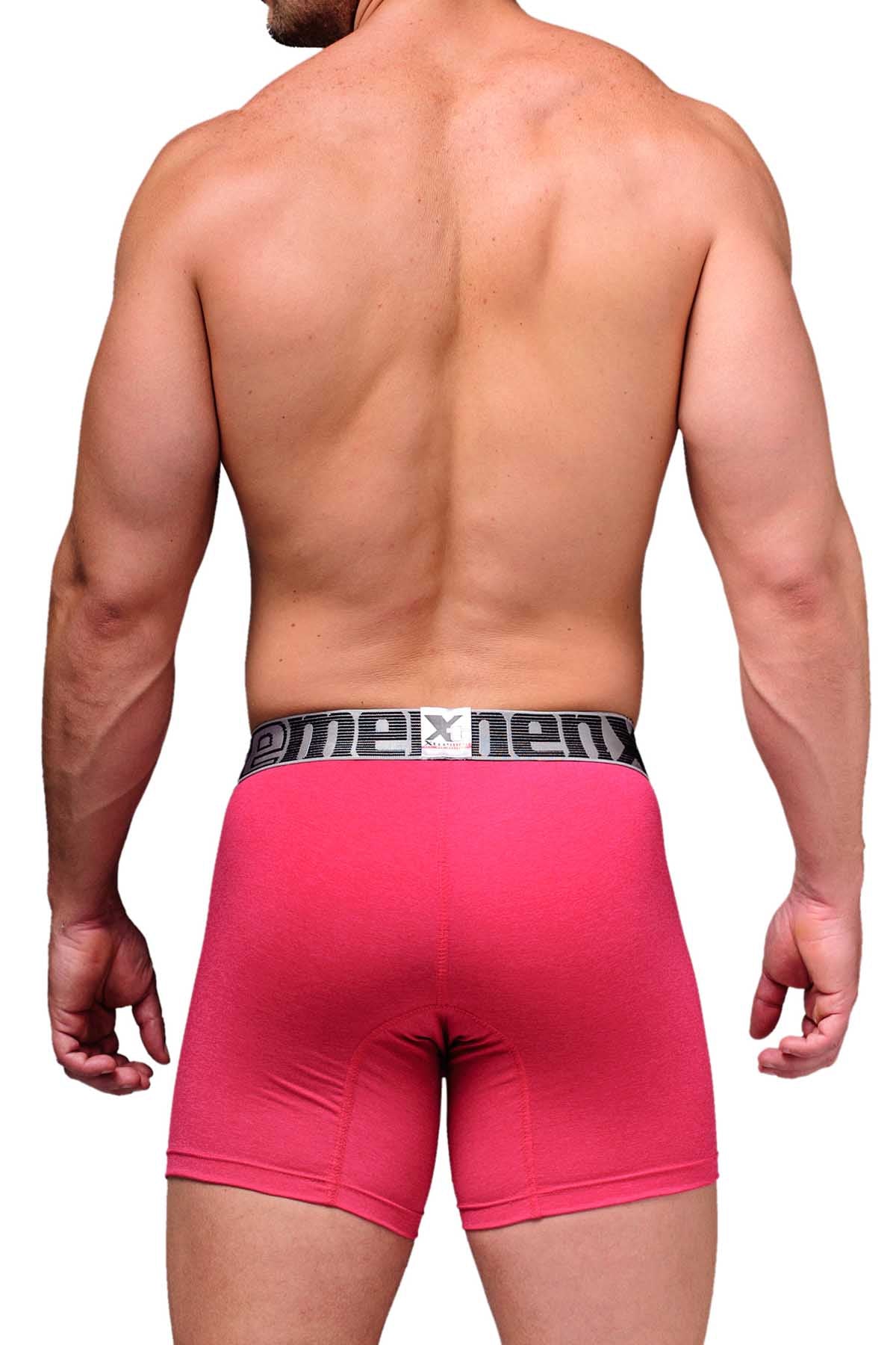 XTREMEN Red/Light-Grey Microfiber Boxer Brief