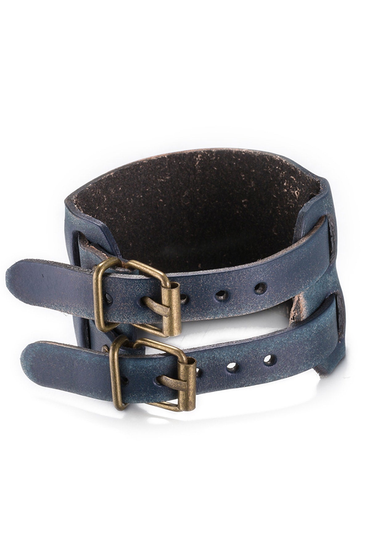 Blue Double Buckle Wristband
