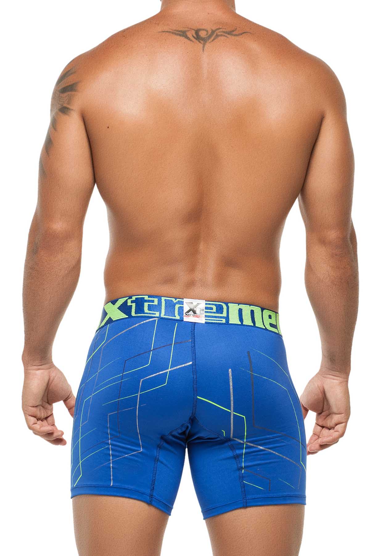 Xtremen Blue Lines Boxer Brief