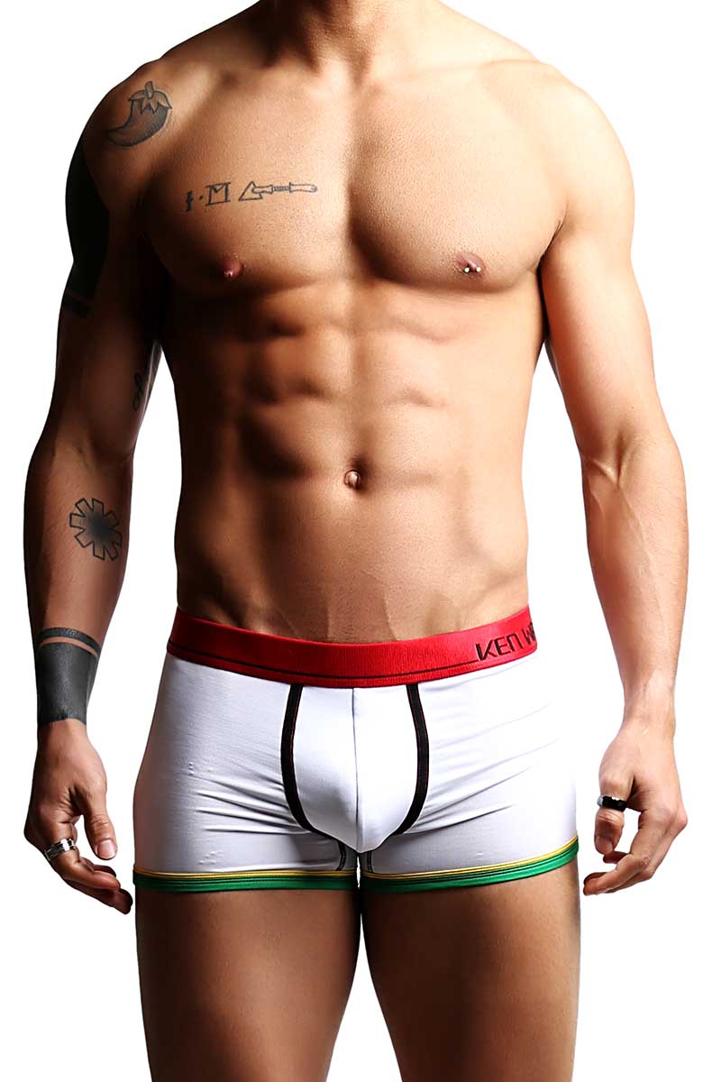 Ken Wroy White Capoeira Trunk