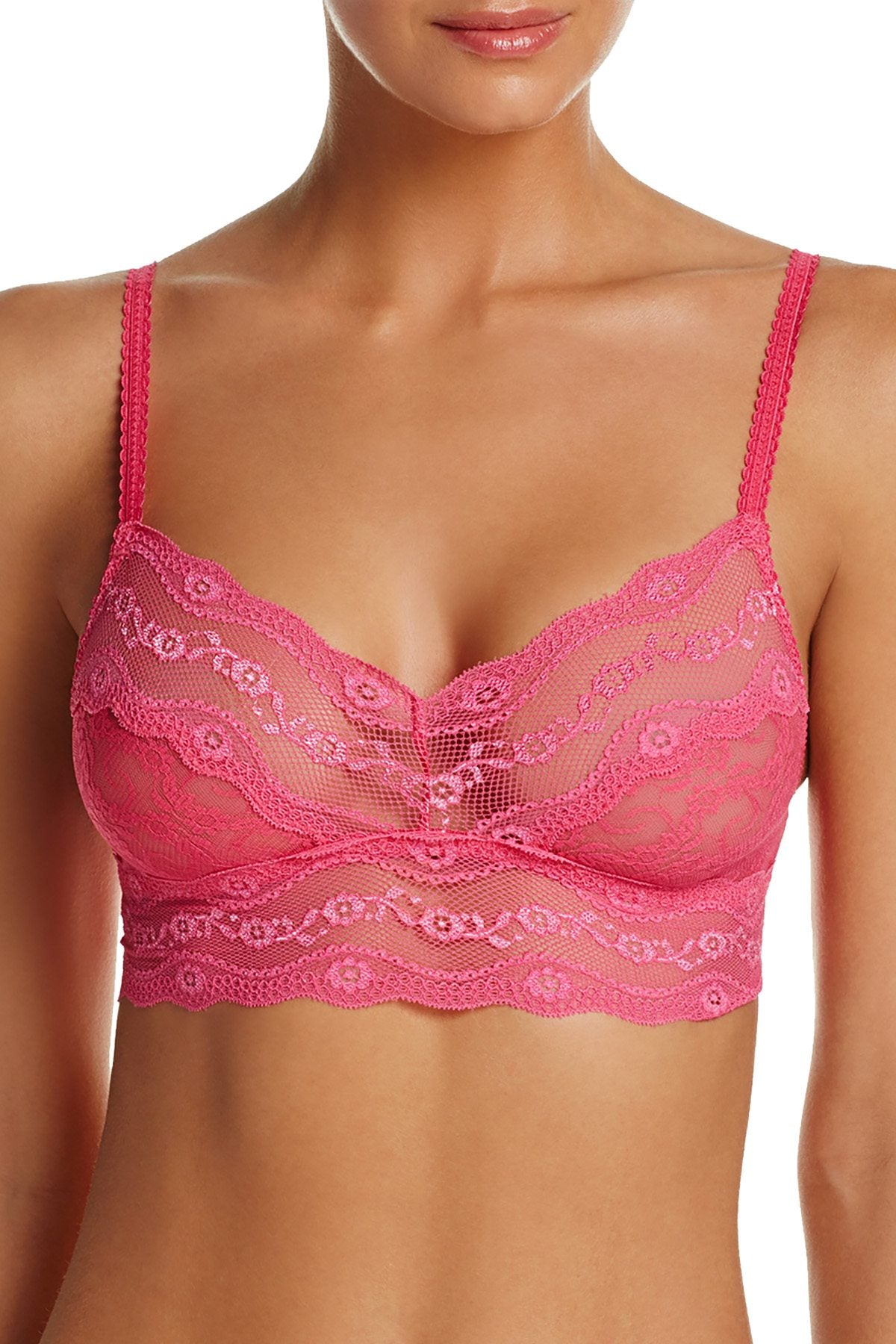 b.tempt'd Pink Yarrow Lace Kiss Bralette