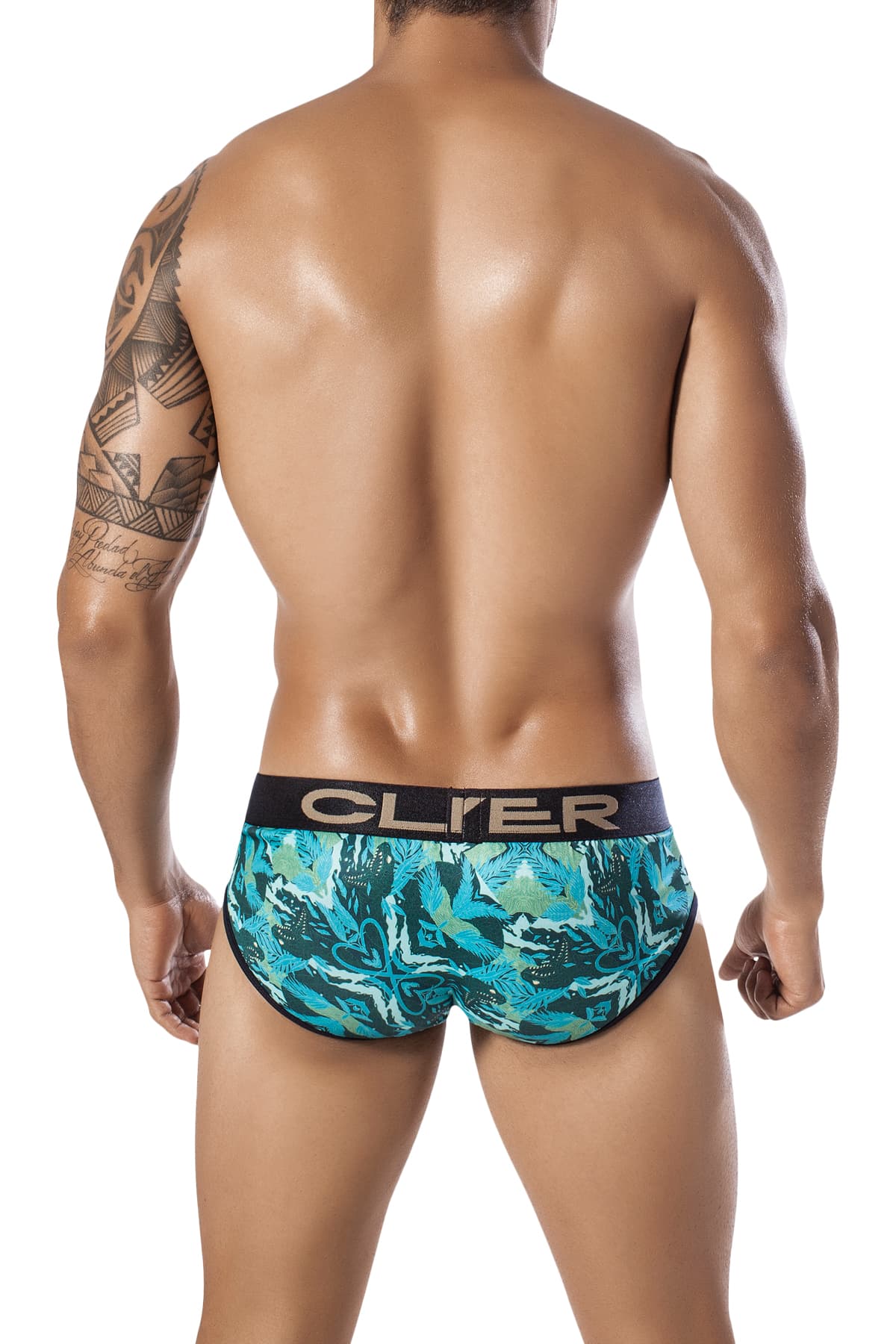Clever Green Natural Snake Piping Brief