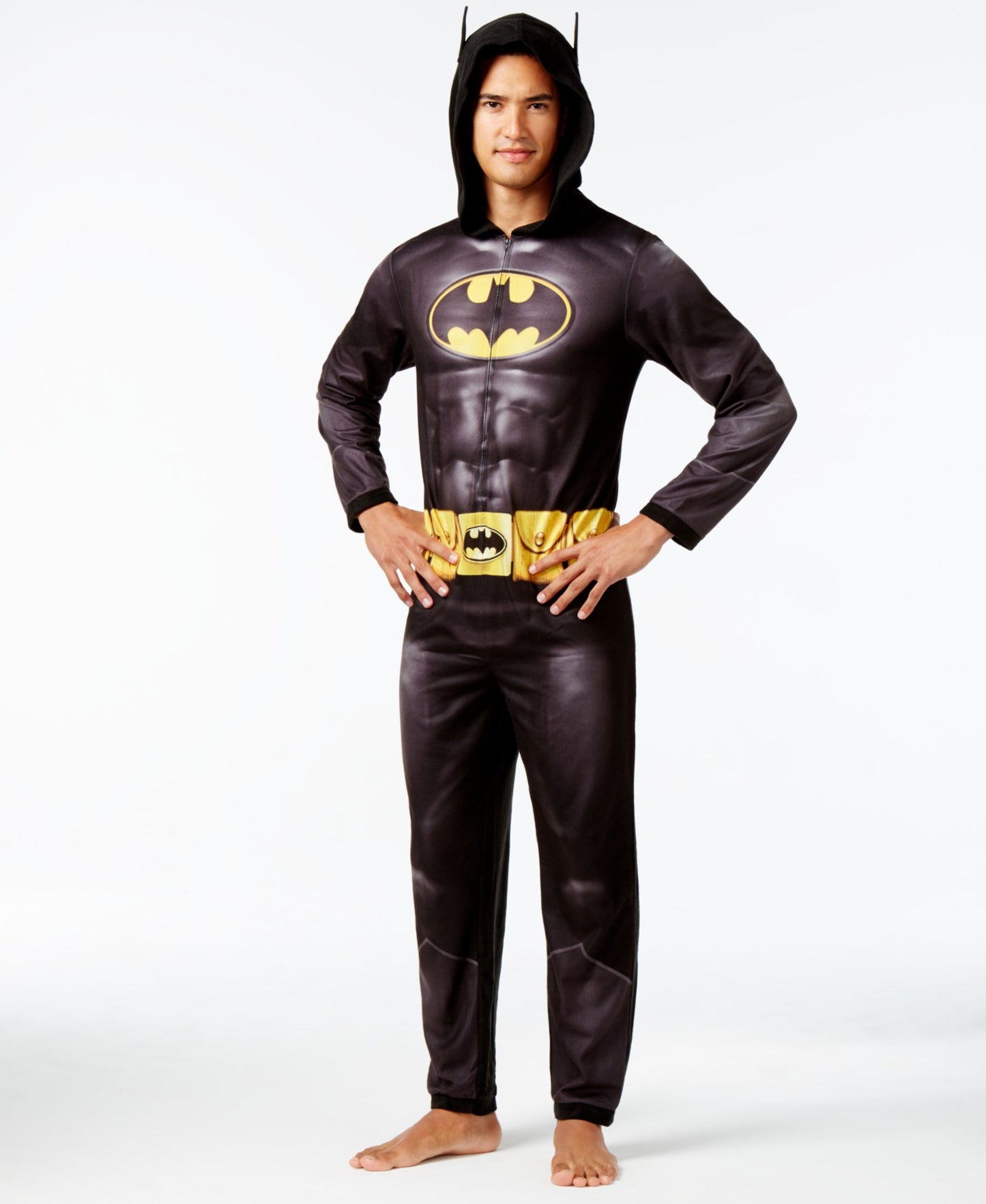 Batman Adult Pajamas With Hood