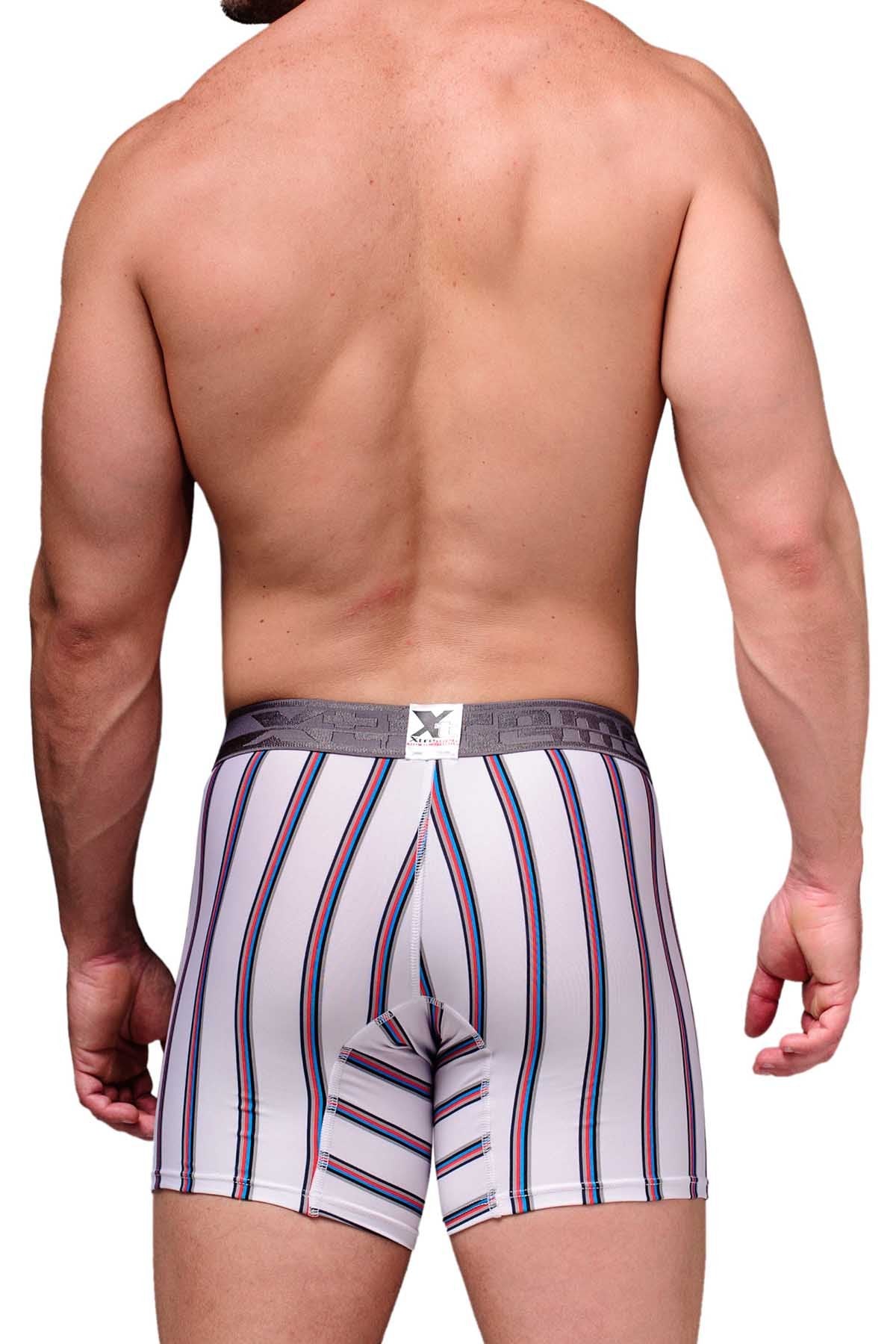 Xtremen White Classic Stripes Boxer Brief