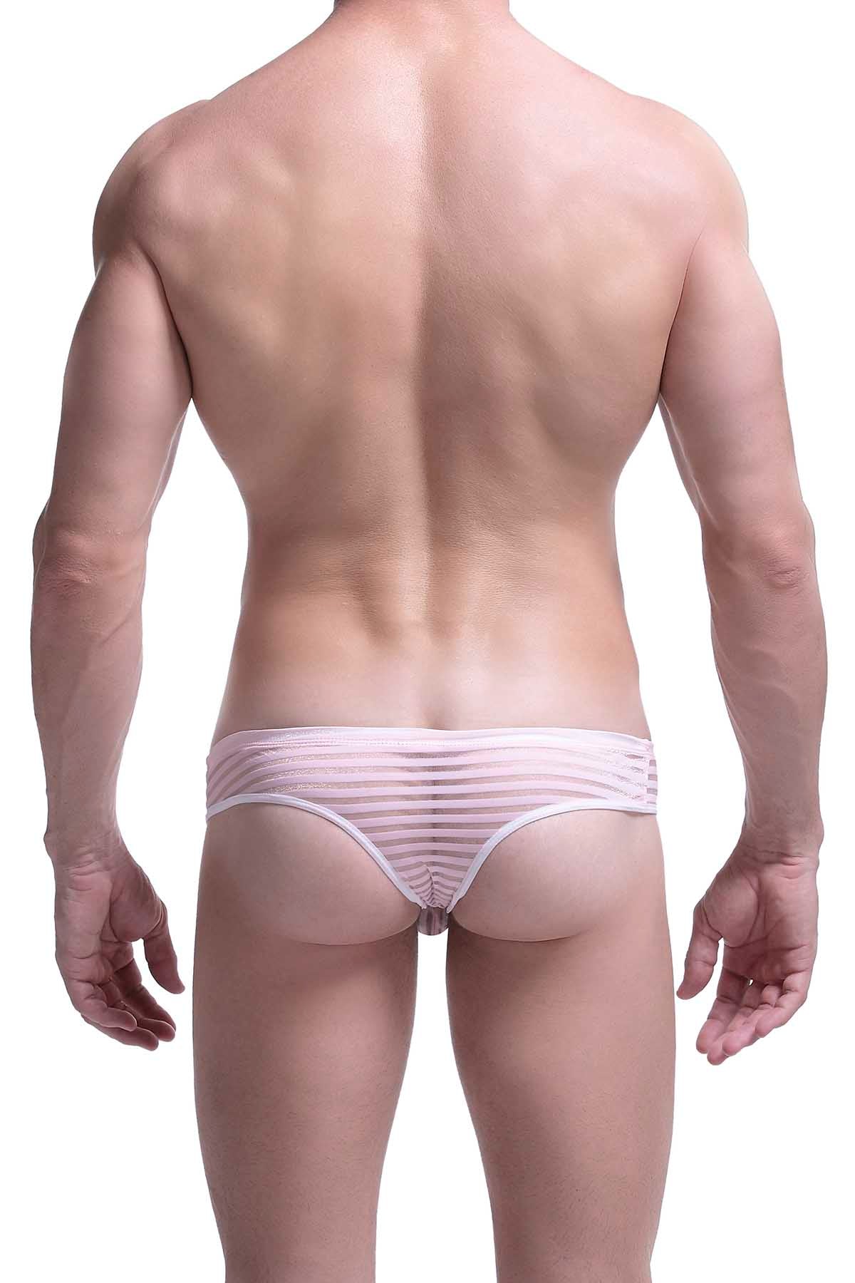 PetitQ Pink Mesh Stripes Micro-Trunk