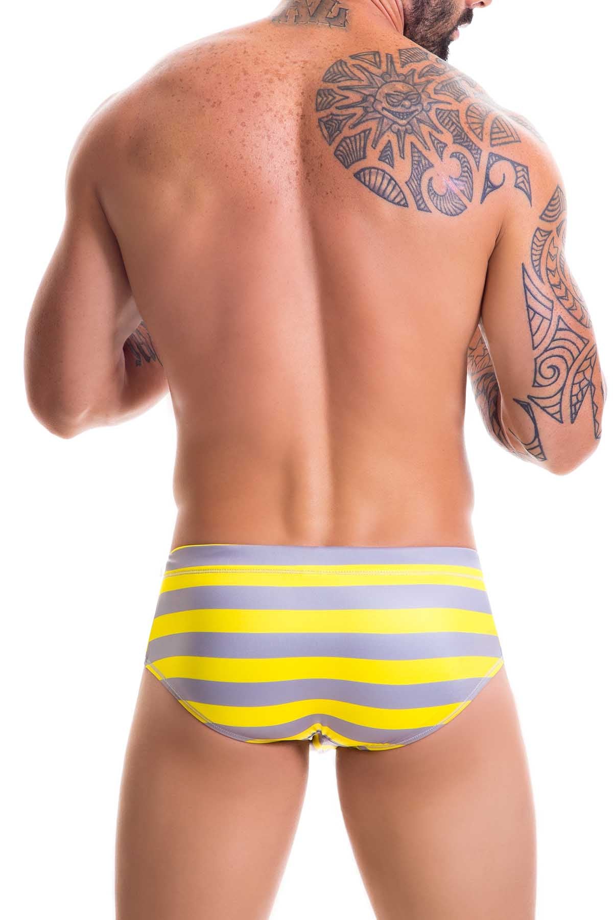 Jor Gray/Yellow Pacific Swim Brief
