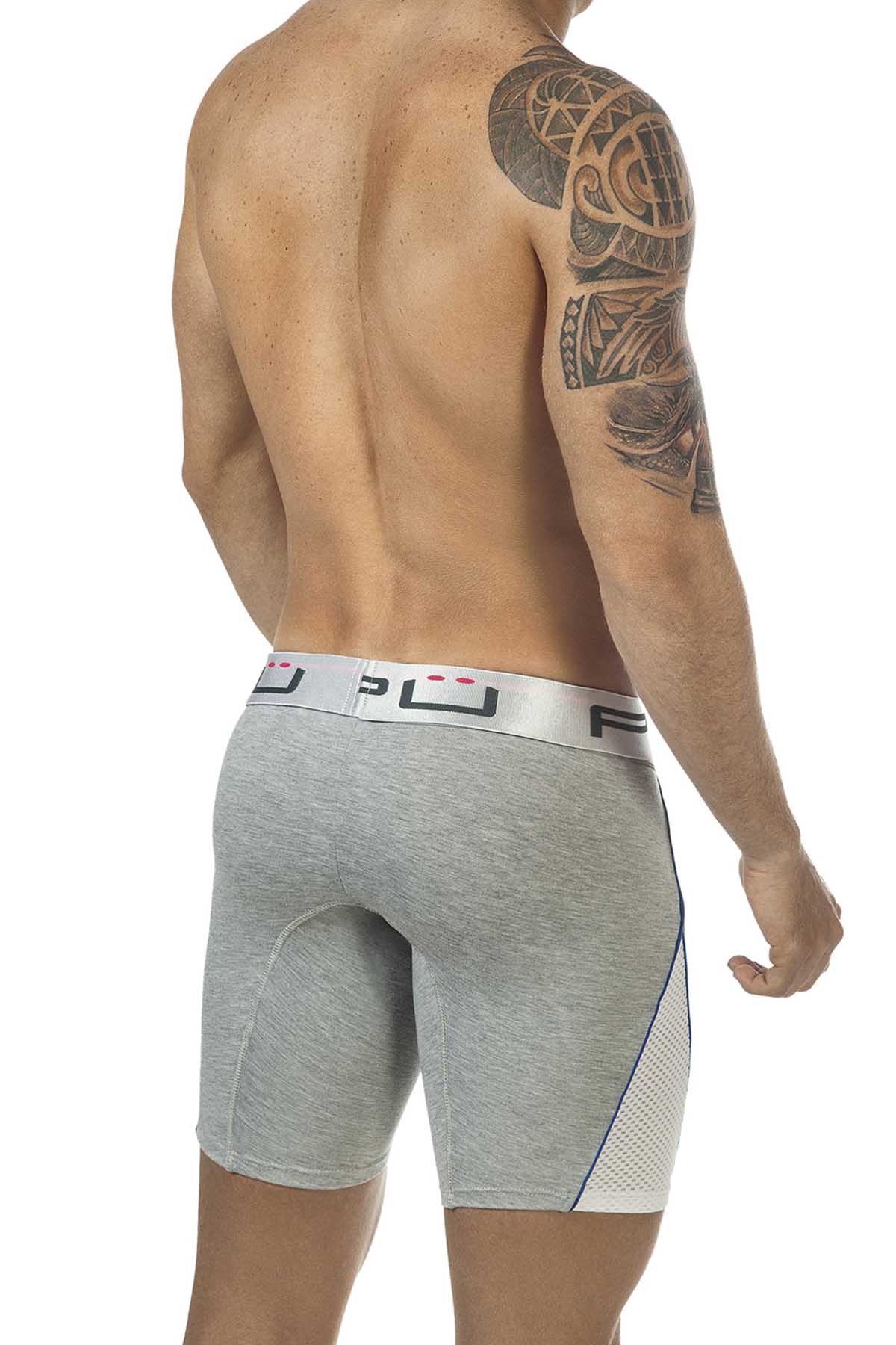PPÜ Grey/White-Mesh Boxer Brief