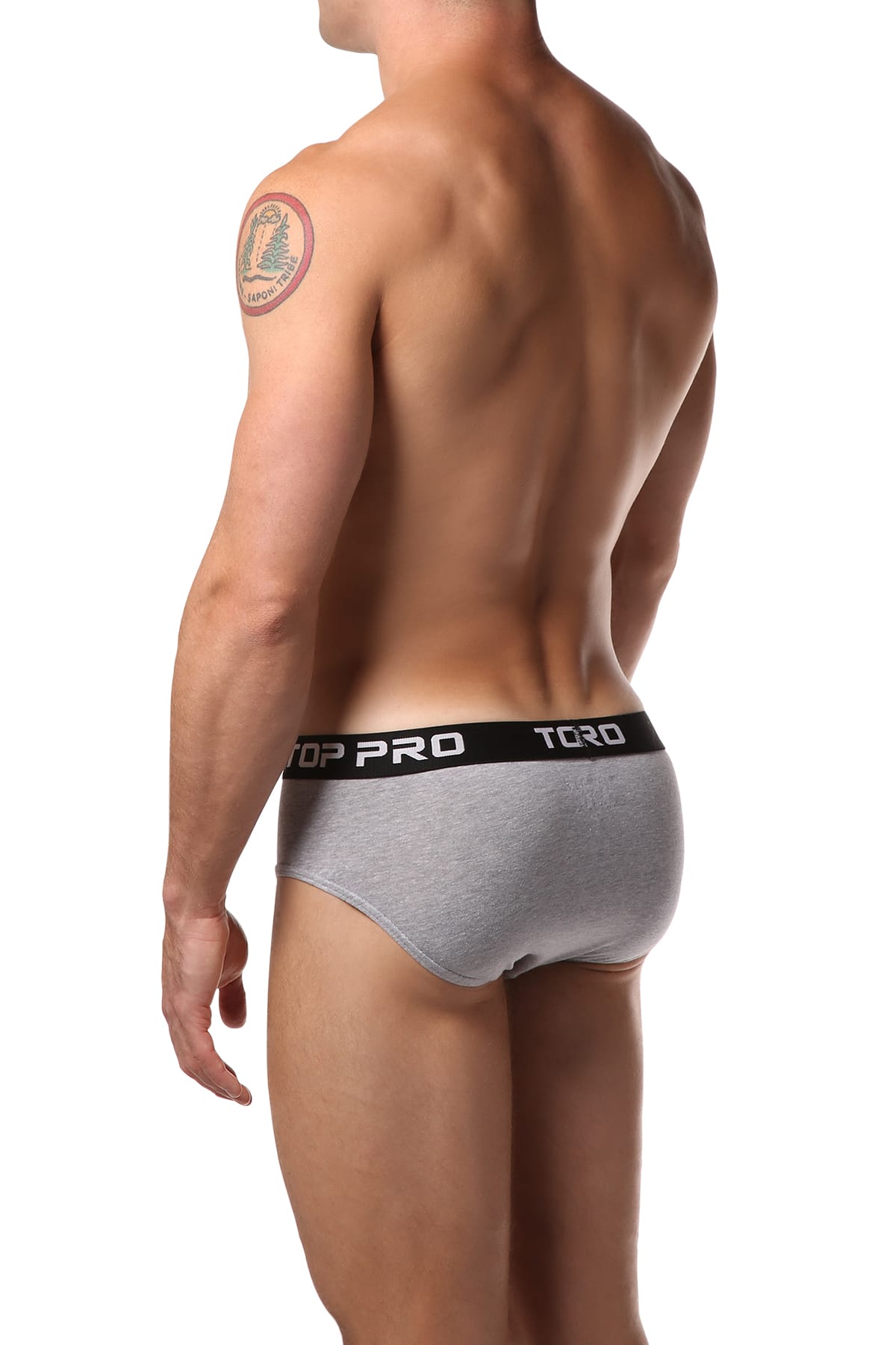 Top Pro Grey Hip Brief 2-Pack