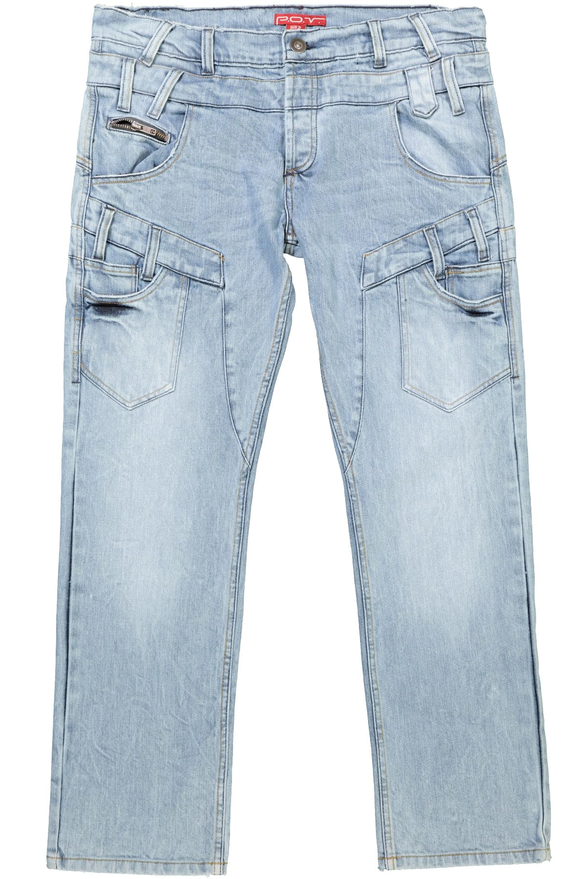 P.O.V. Light Blue Multi-Pocket Jean