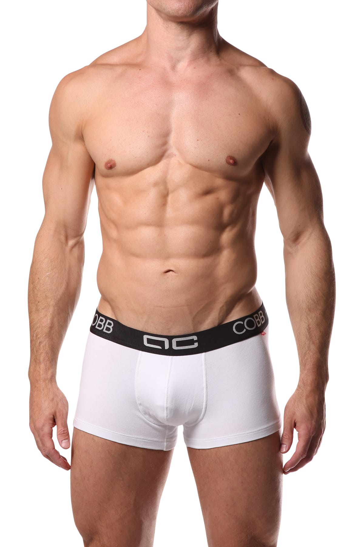 Alexander Cobb White Short Boxer Trunk