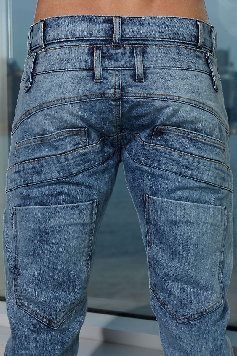 P.O.V. Light Blue Multi-Pocket Jean