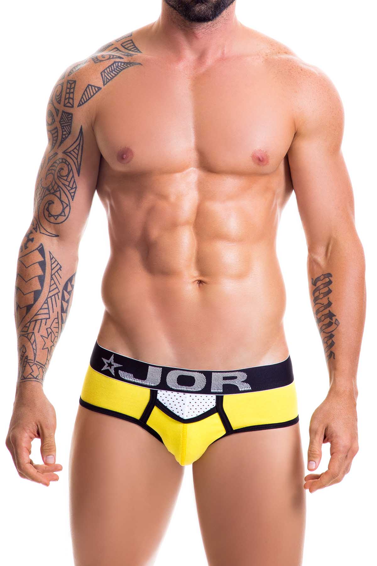 Jor Yellow/White Pocket Brief