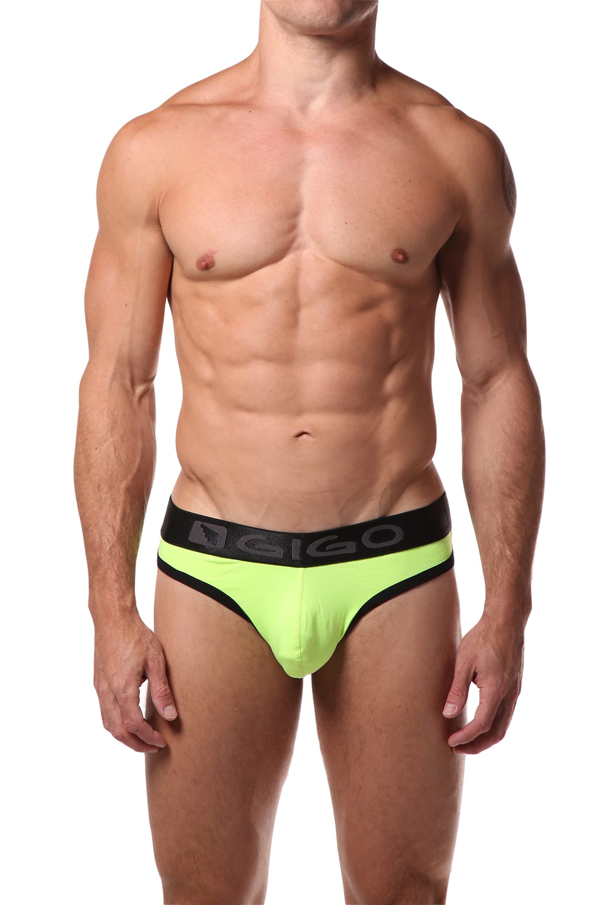 Gigo Pattern Yellow G-String