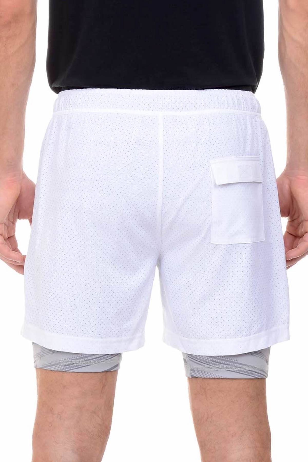 2(X)ist White Modern Sport Mesh Short