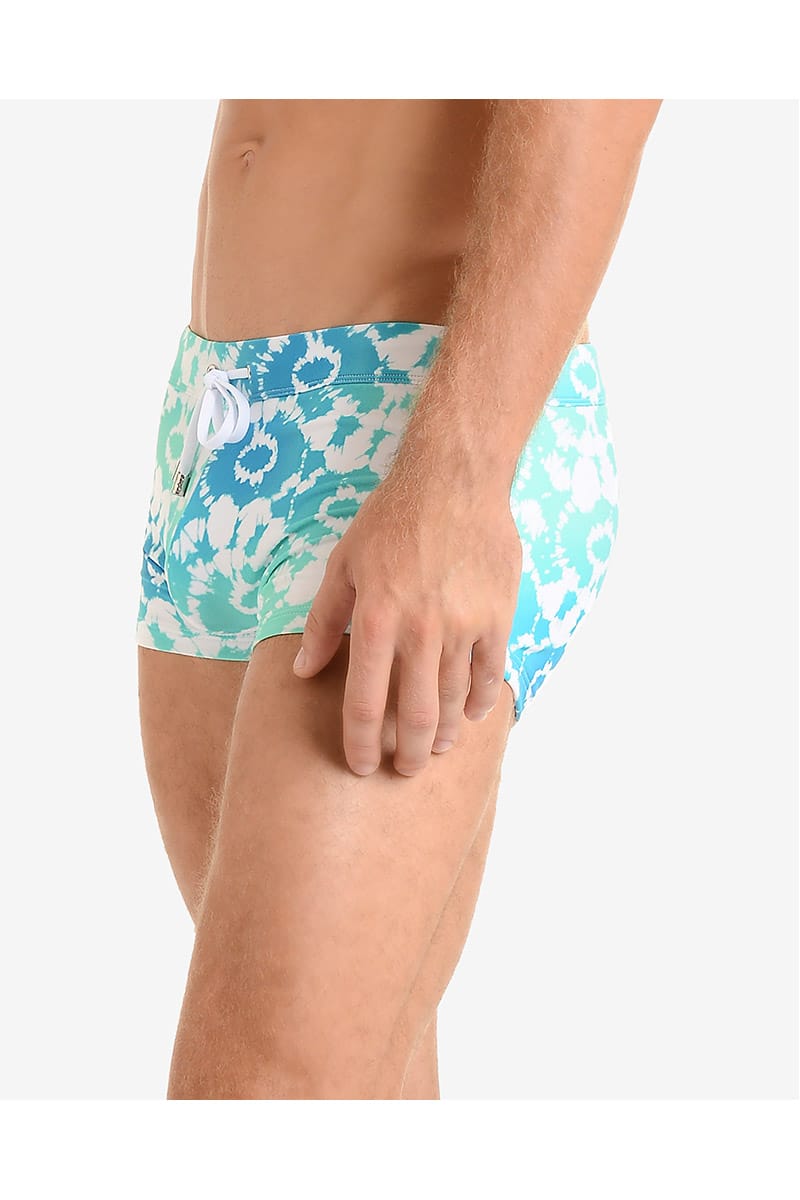 2(X)IST Aqua Tie-Dye Swim Trunk