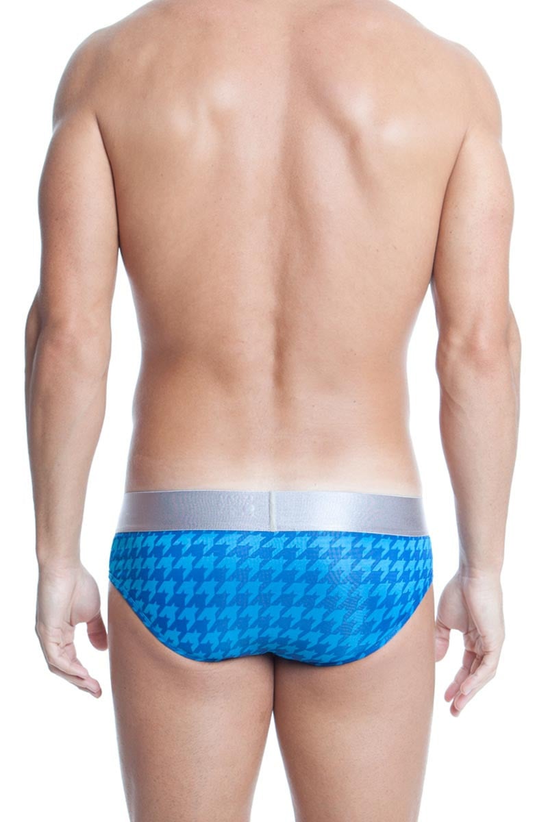 Papi Blue Rave Houndstooth Brief
