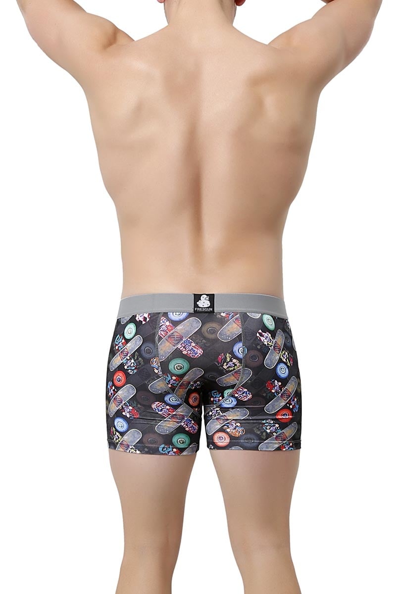 Freegun Black Multi Skateboard Boxer Brief