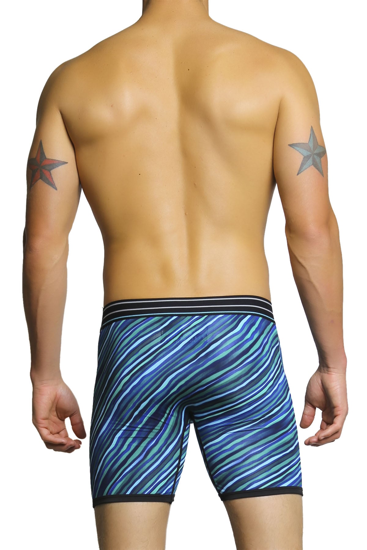 Balanced Tech Green & Blue Performance Boxer Brief