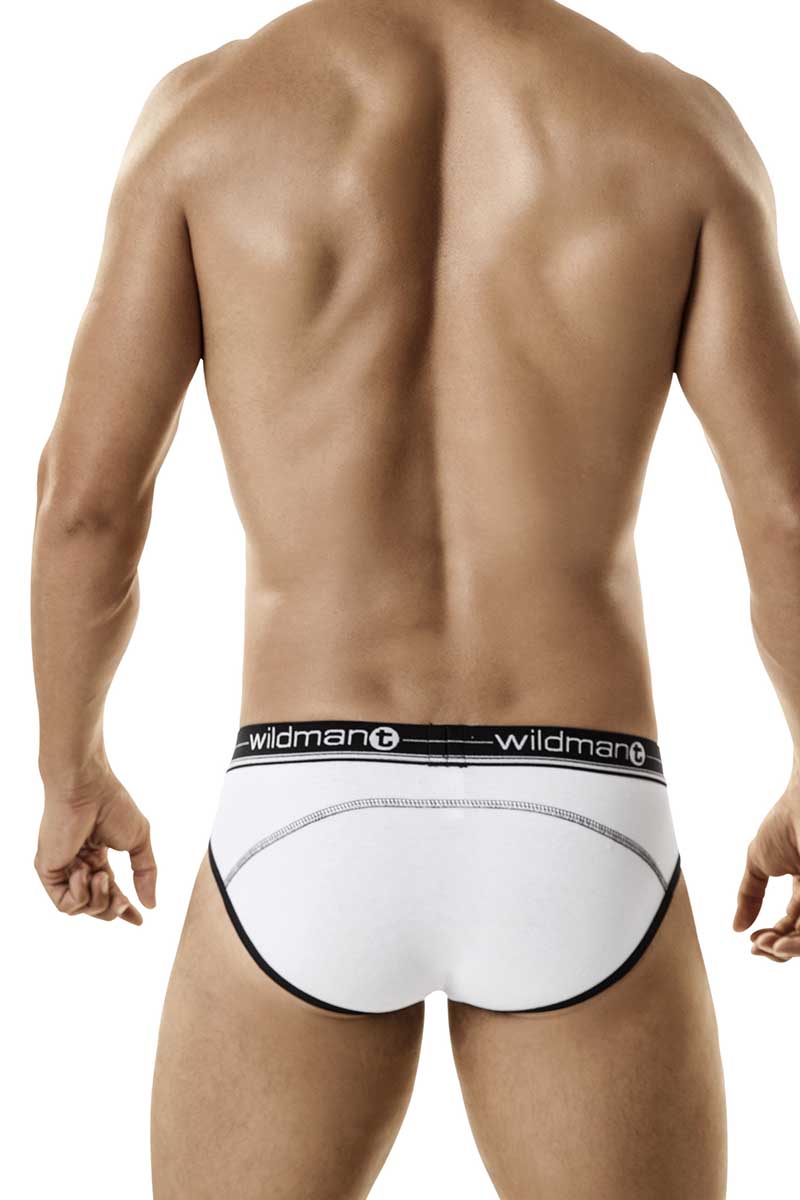 WildmanT White Stitched Short Brief