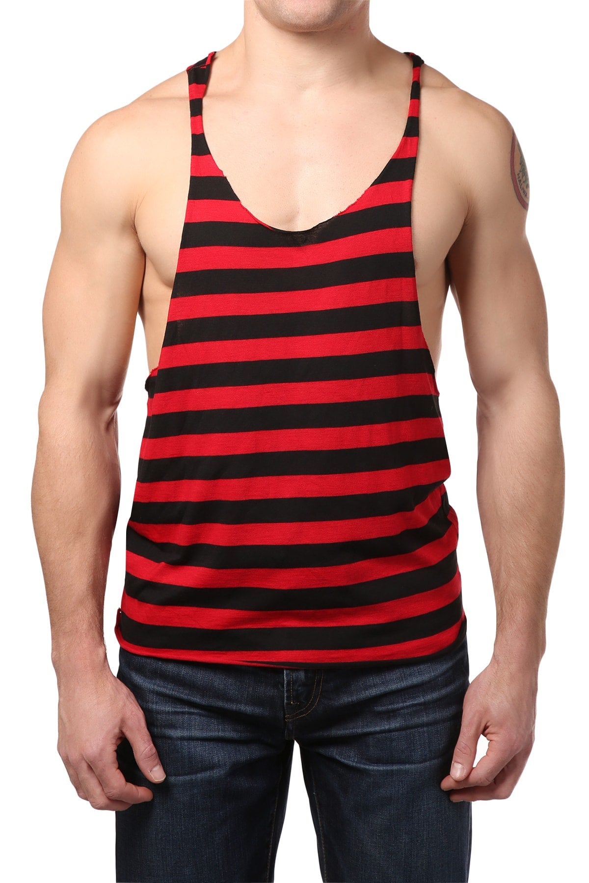 Y.M.L.A Red Stripe Tank Top