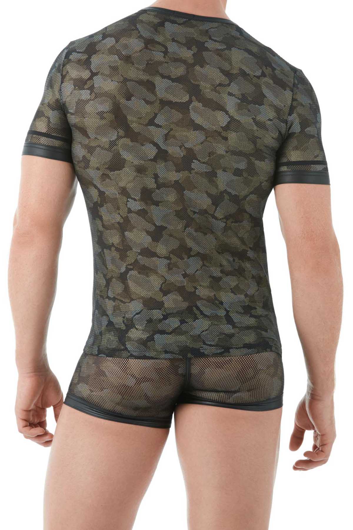 Gregg Homme Black Camo Mesh Shirt