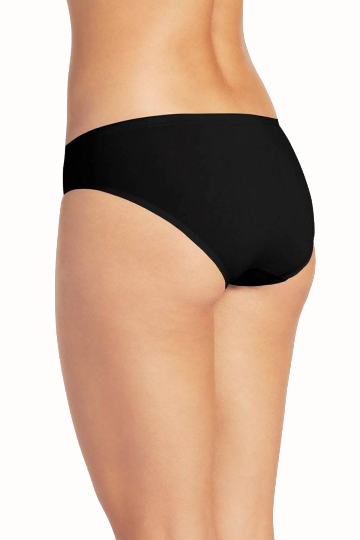 Jockey Black Microfiber Seamfree Touch of Air Bikini Brief