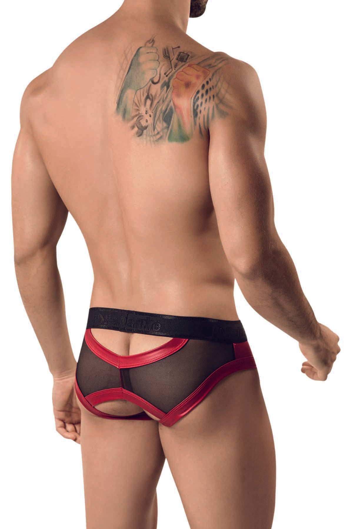 Pikante Red Exquisiute Mesh Brief