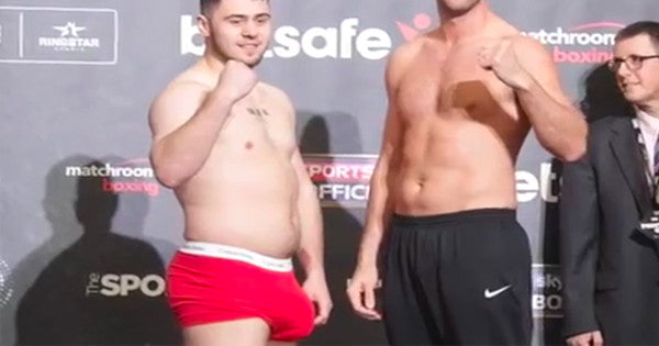 VIDEO:  Pro Boxer Drops His Pants and Shocks with his HUGE Bulge!