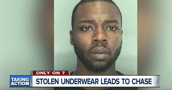 VIDEO:  Man Steals Underwear and Takes Police on a Wild High Speed Chase!