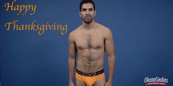 Thanksgiving VIDEO: Underwear Models Give Thanks!