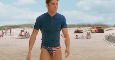 VIDEO:  Zac Efron's Super Bowl Speedo Moment