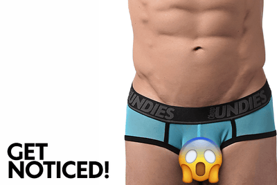 CheapUndies Blue Mesh Brief