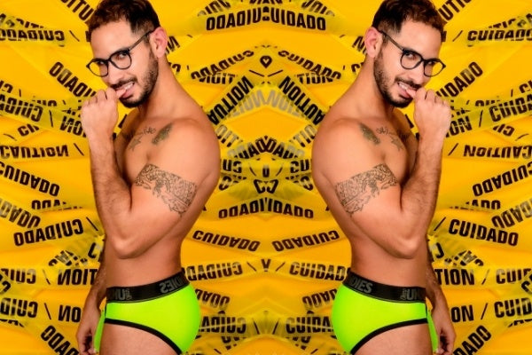Neon Mesh Briefs