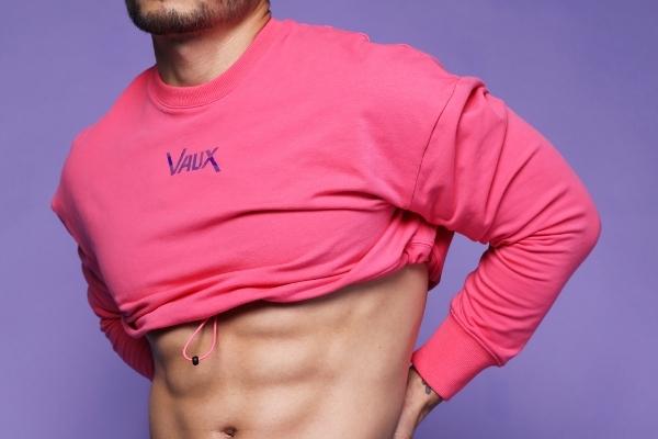 Vaux Cotton Candy Cropped Sweaters