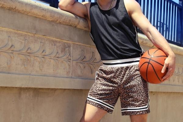 Timoteo Reversible Leopard Mesh Shorts