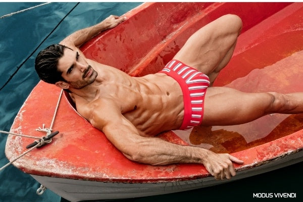 Modus Vivendi Striped Marine Swimwear