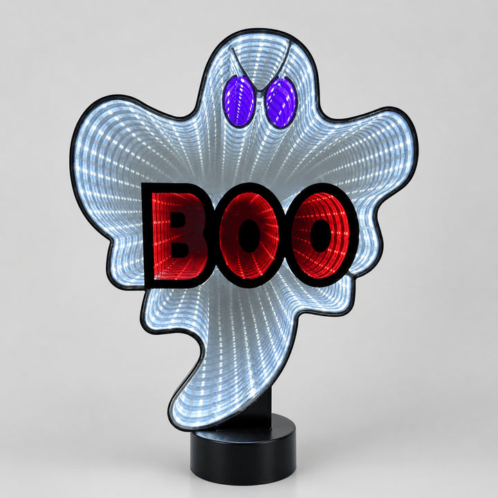 13-Inch Ghost With “BOO” Sign LED Infinity Light