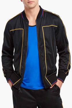 2(X)IST Black Jungle-Cat Bomber Jacket thumbnail 3