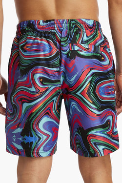 2(X)IST Black Wave Swirl Catalina Swim Short thumbnail 3