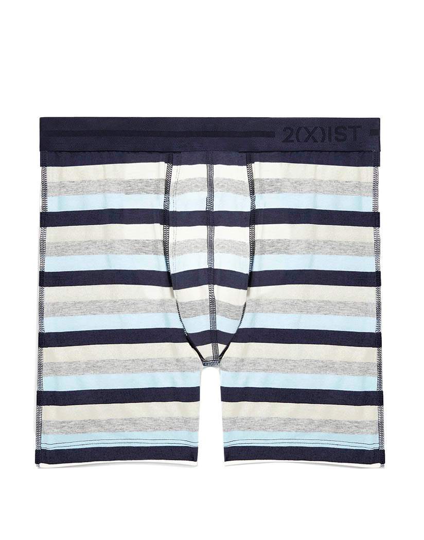 2(X)IST Blue Stripe Premium Pima Boxer Brief